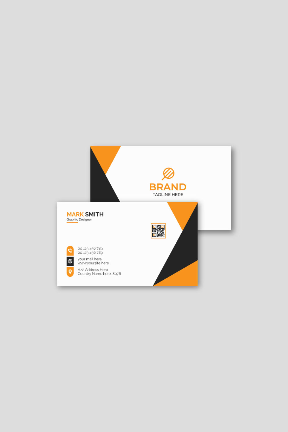 Creative Business Card Design pinterest preview image.