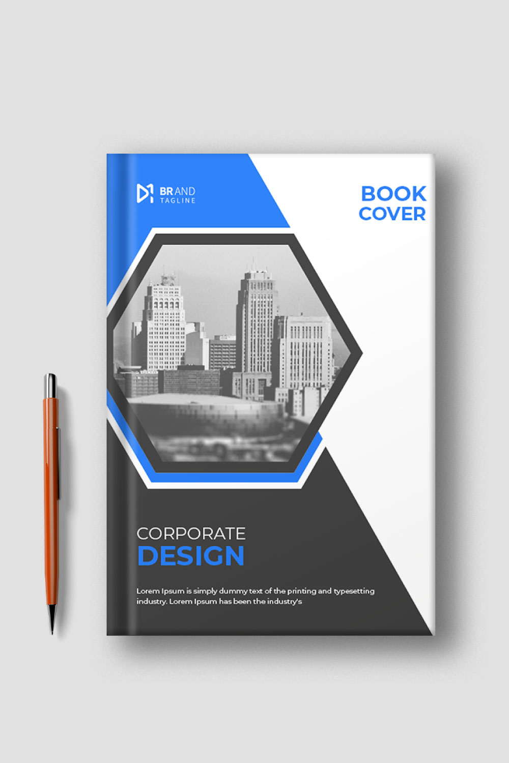 Corporate business book design annual report or brochure cover page pinterest preview image.
