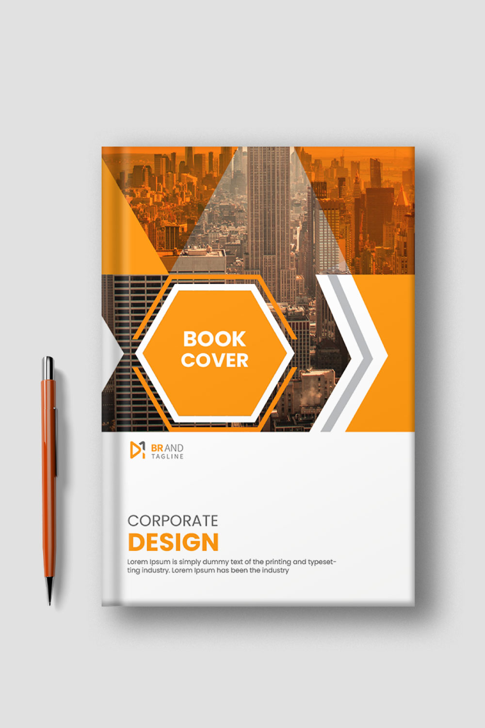 Cover brochure layout annual report template pinterest preview image.