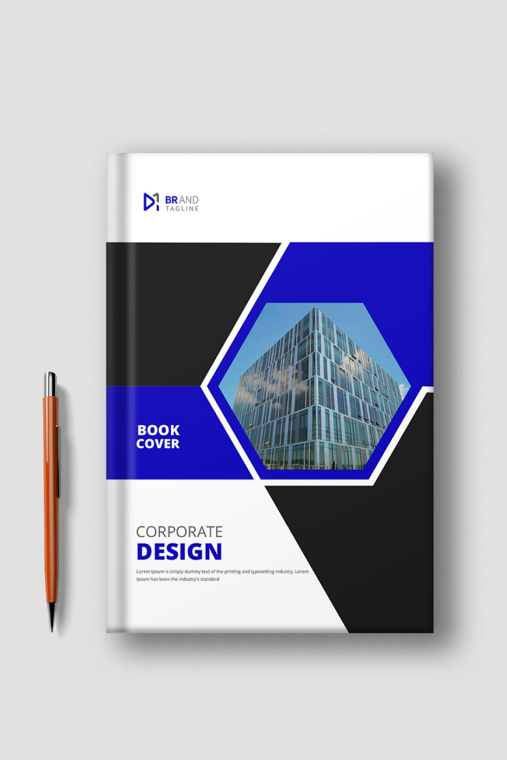 Cover brochure layout annual report design template pinterest preview image.