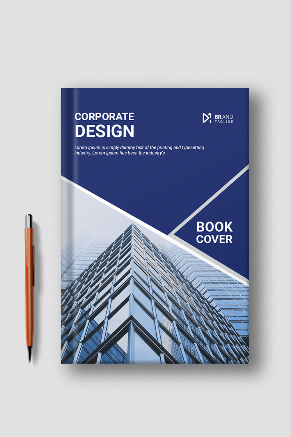 Book Cover Design Template pinterest preview image.