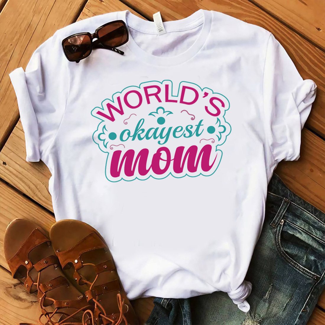 World Okay Est MOM T Shirt Design, mom t, Mother's Day Svg, Mama Saying ...