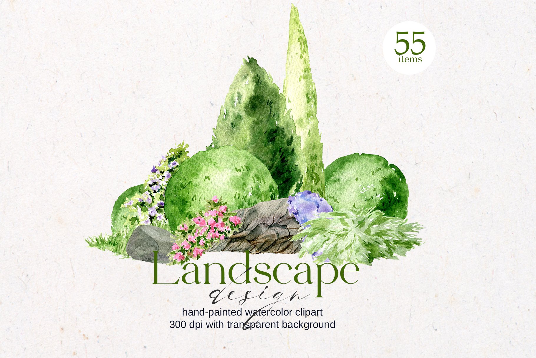 Watercolor Landscape design cover image.