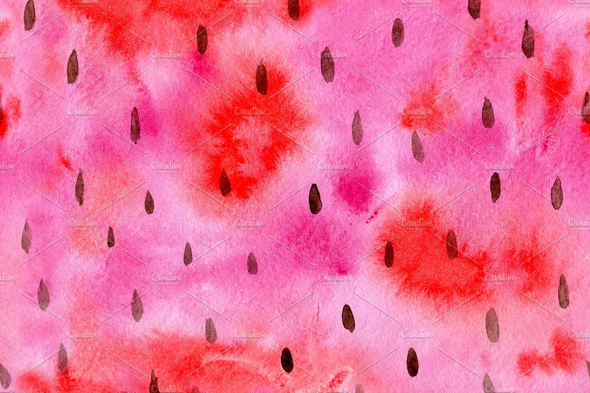 Watermelon pulp seamless pattern cover image.