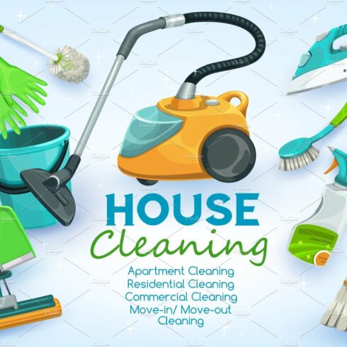 Cleaning service, washing cover image.