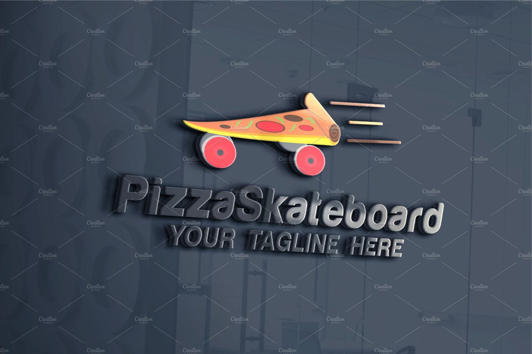 Skate Pizza logo preview image.