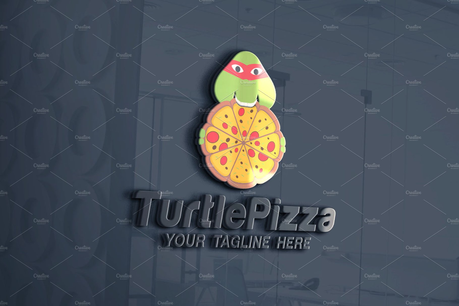 Turtles Pizza Logo preview image.