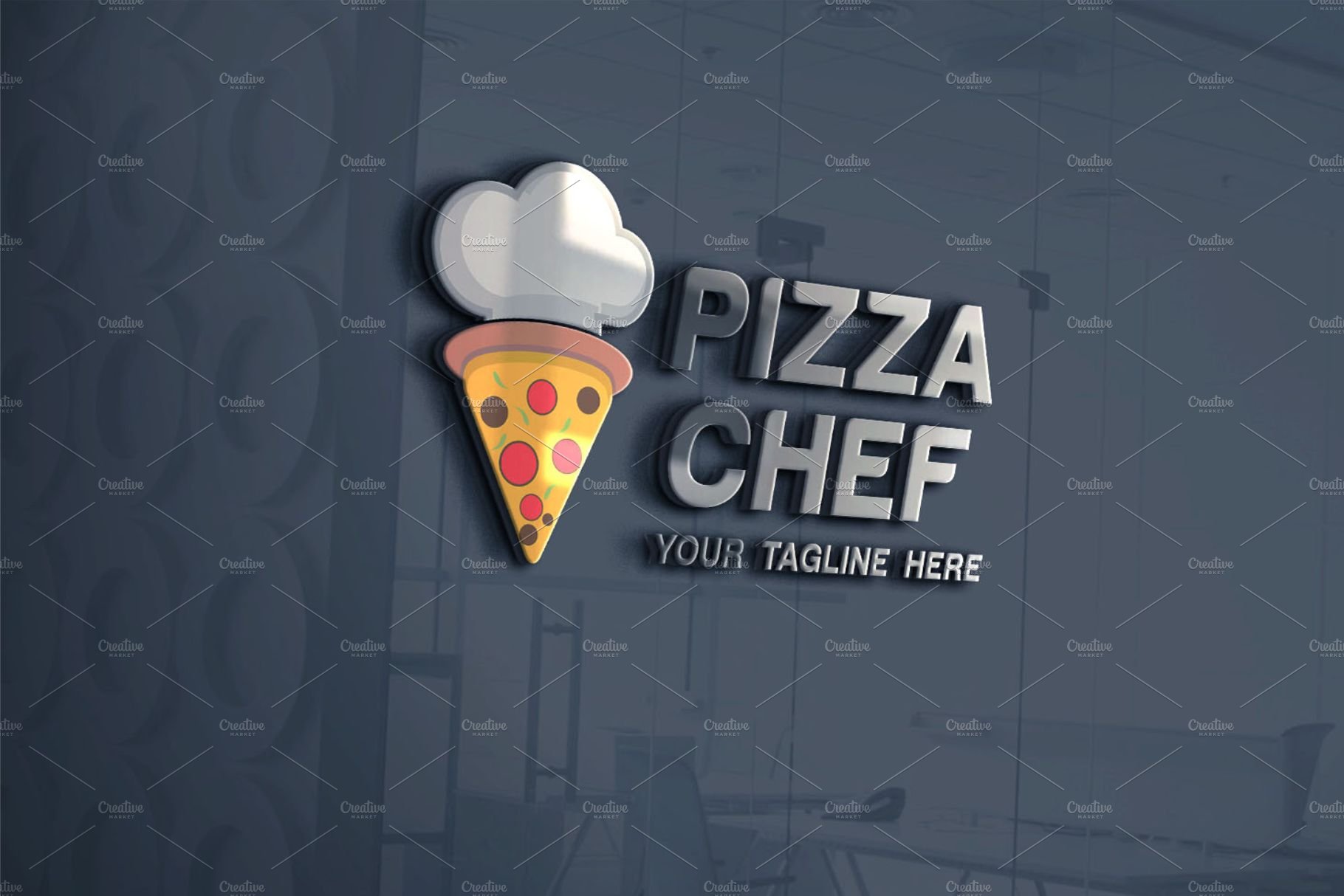 Pizza Chef Logo preview image.