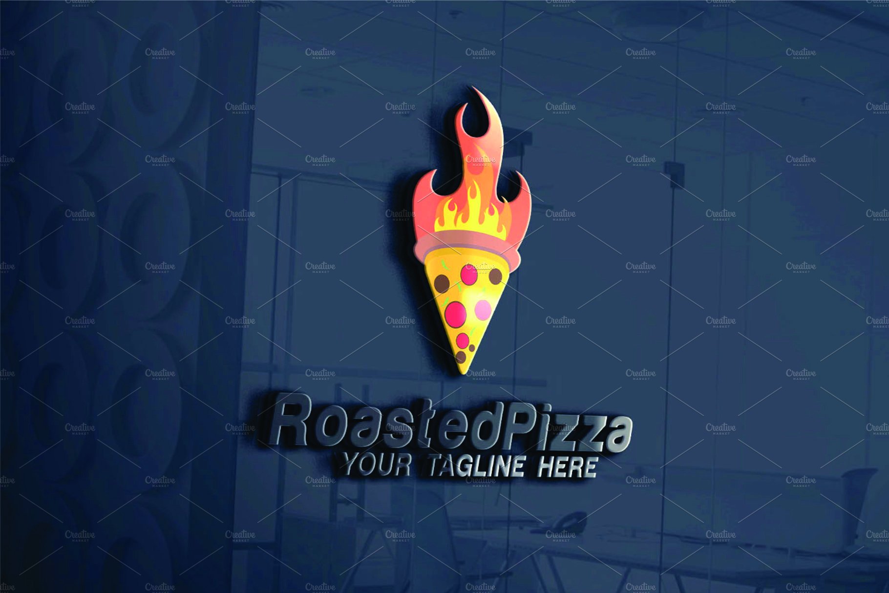 Roasted Pizza Logo preview image.