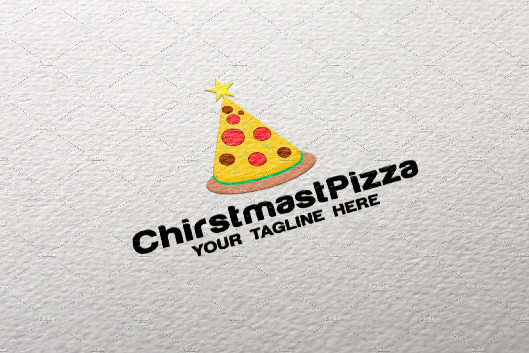 Christmast Pizza Logo cover image.