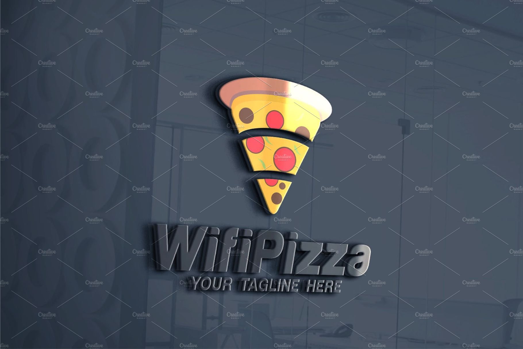 Wifi Pizza Logo preview image.