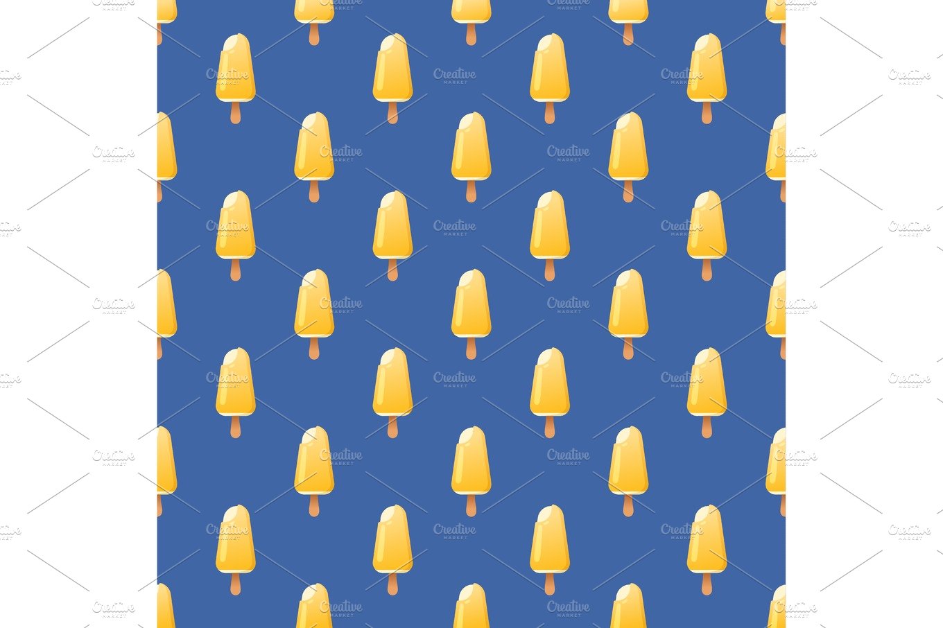 fruit ice cream seamless pattern background vector illustration icon isolat... cover image.