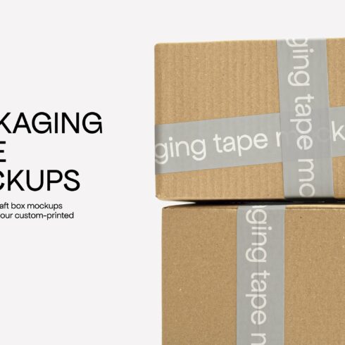 Packaging Tape Mockup Collection cover image.