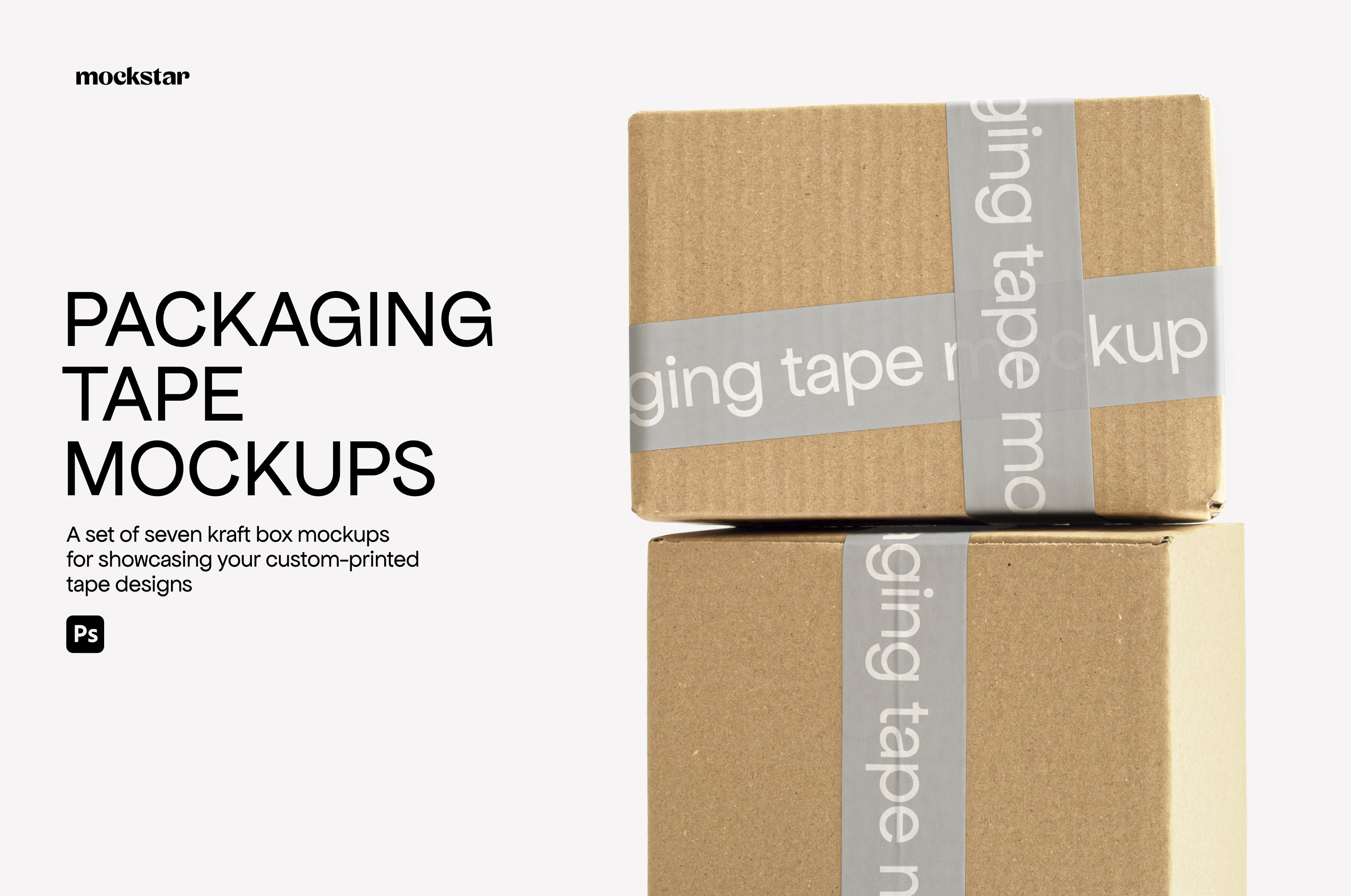 Packaging Tape Mockup Collection cover image.