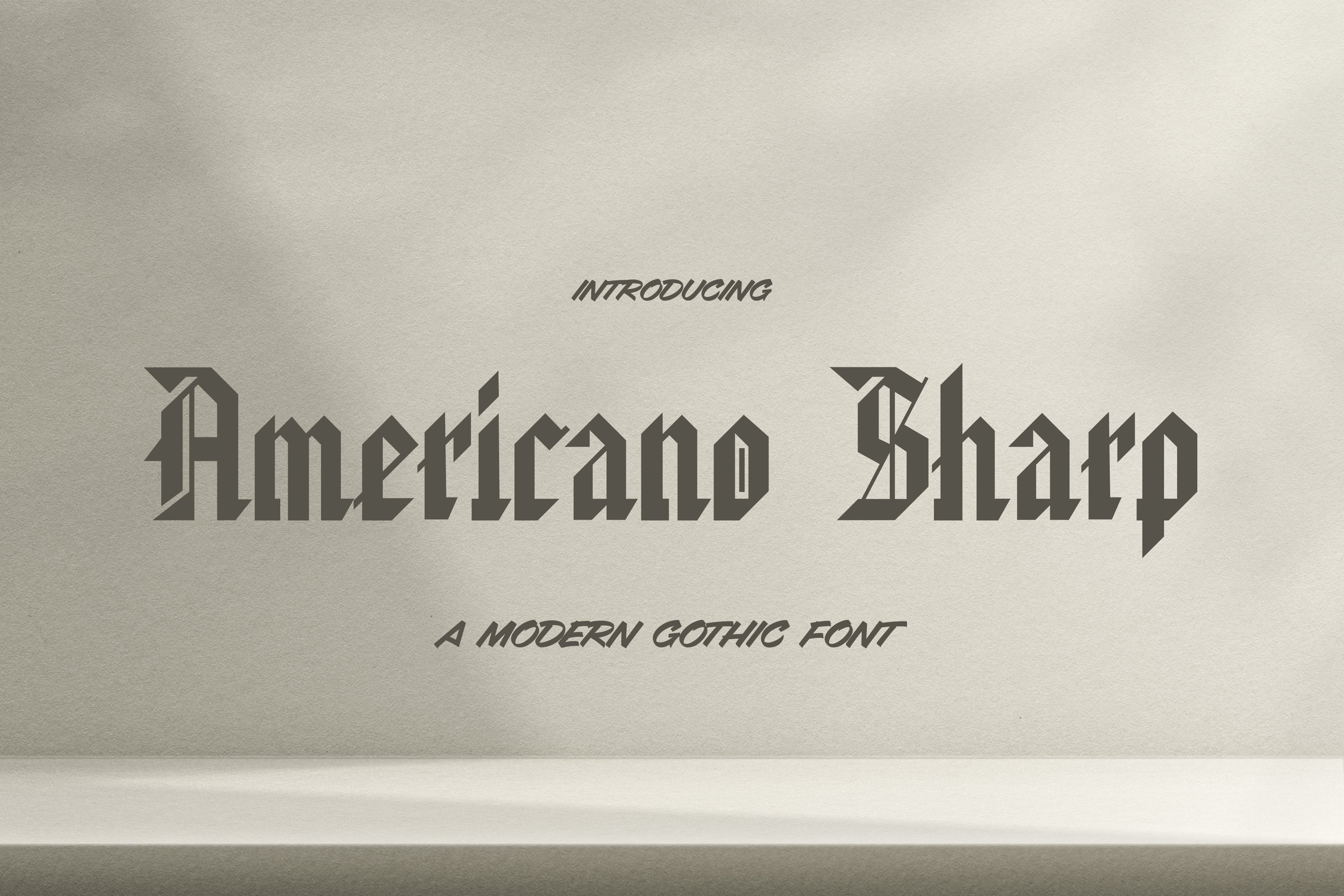 Americano Sharp Font cover image.