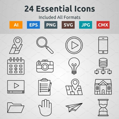 Vector Outline Icons of  Essential cover image.