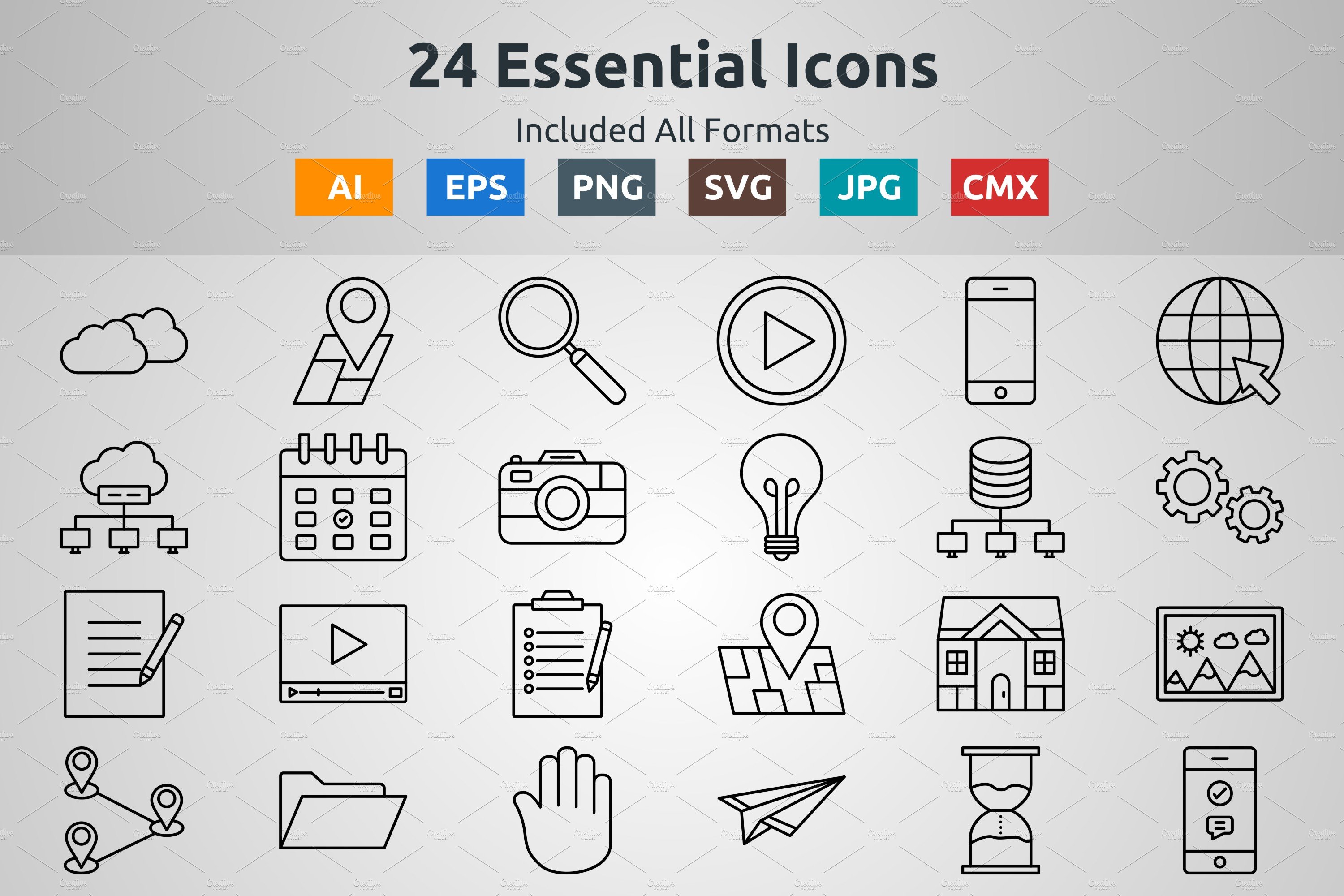 Vector Outline Icons of  Essential cover image.