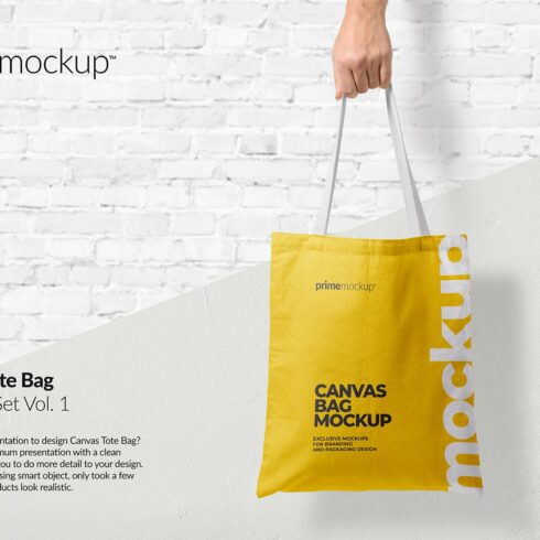 Canvas Tote Bag Mockup Set Vol.1 cover image.