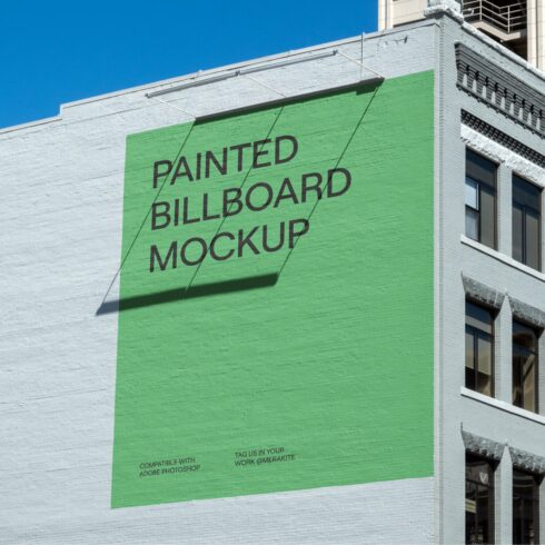 Urban Billboard Mural Mockup PSD cover image.