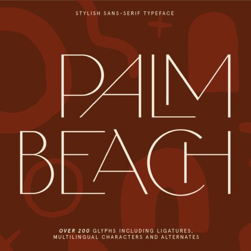 Palm Beach Ligature Summer Font Duo cover image.