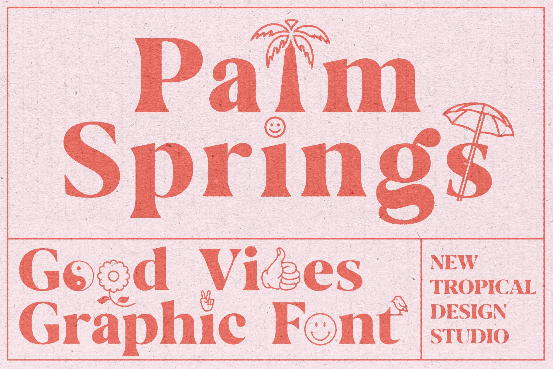 Palm Springs Graphic Font cover image.