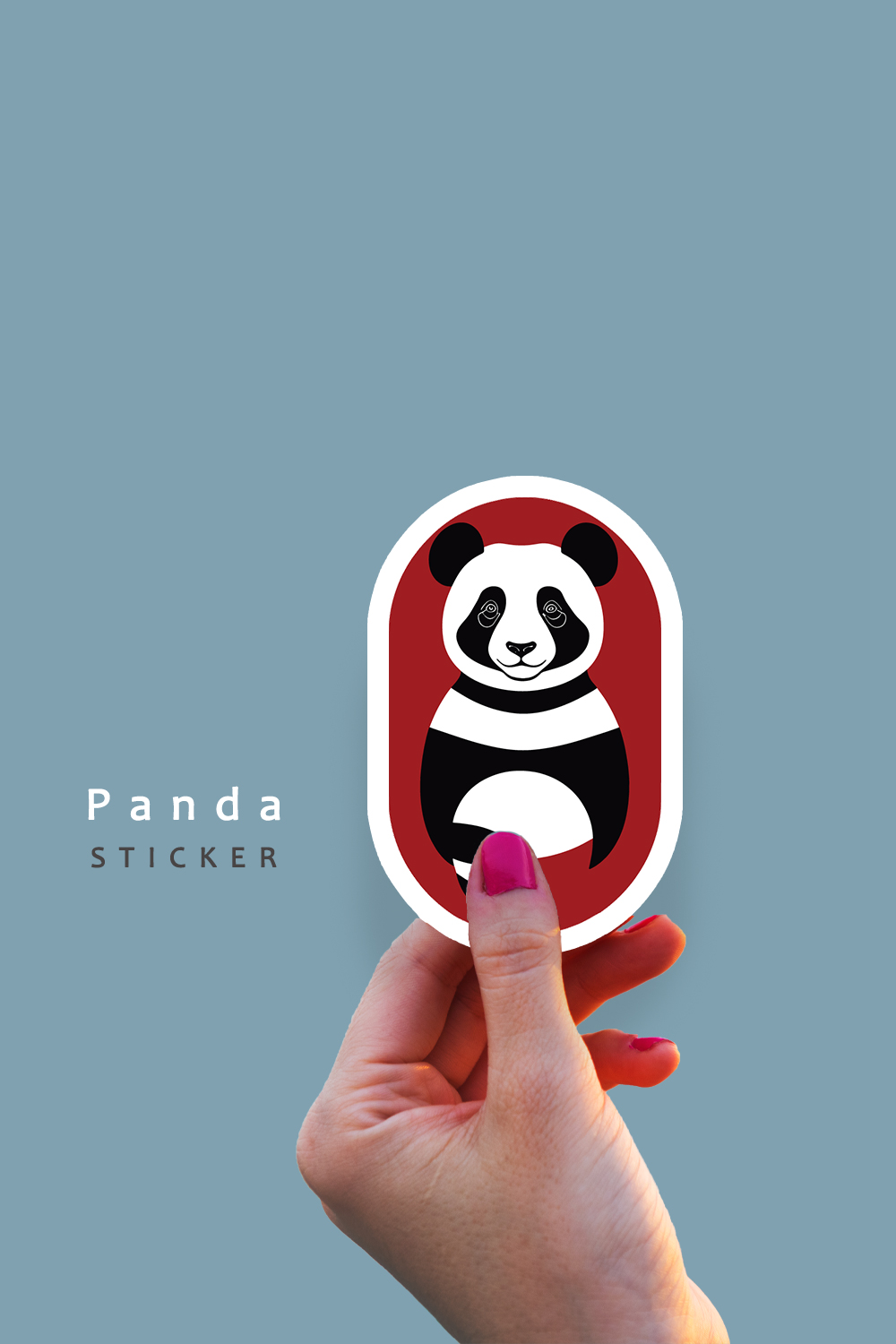 cutw panda sticker holding pinterest preview image.
