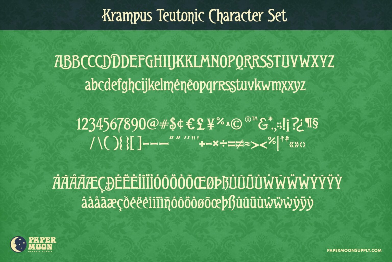 Krampus Teutonic Vintage Font – MasterBundles