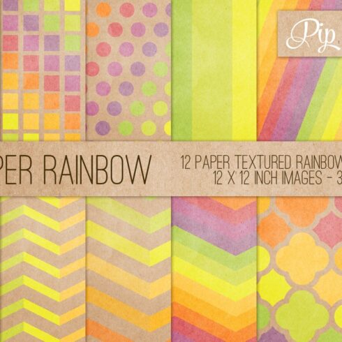 Paper Rainbow 12 Pattern Set cover image.