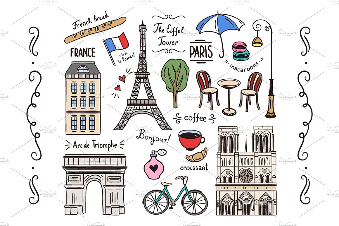 Paris Illustrations & Patterns preview image.
