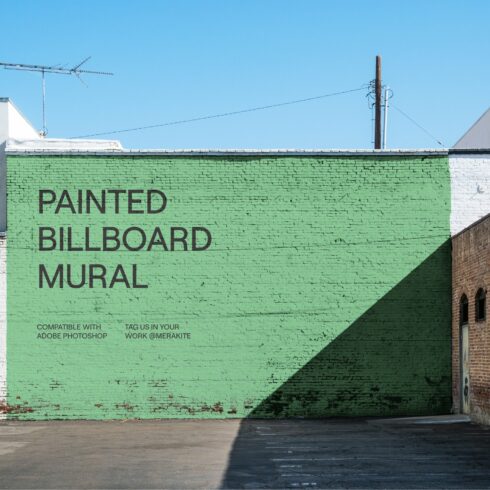 Parking Lot Mural Billboard Mockup cover image.