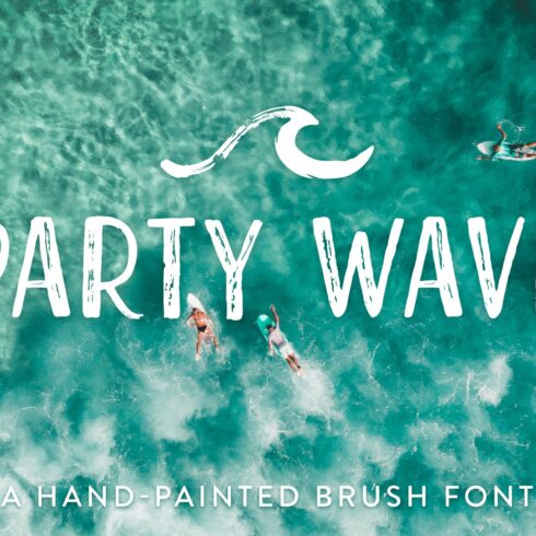 Party Wave | A Hand-Painted Font cover image.