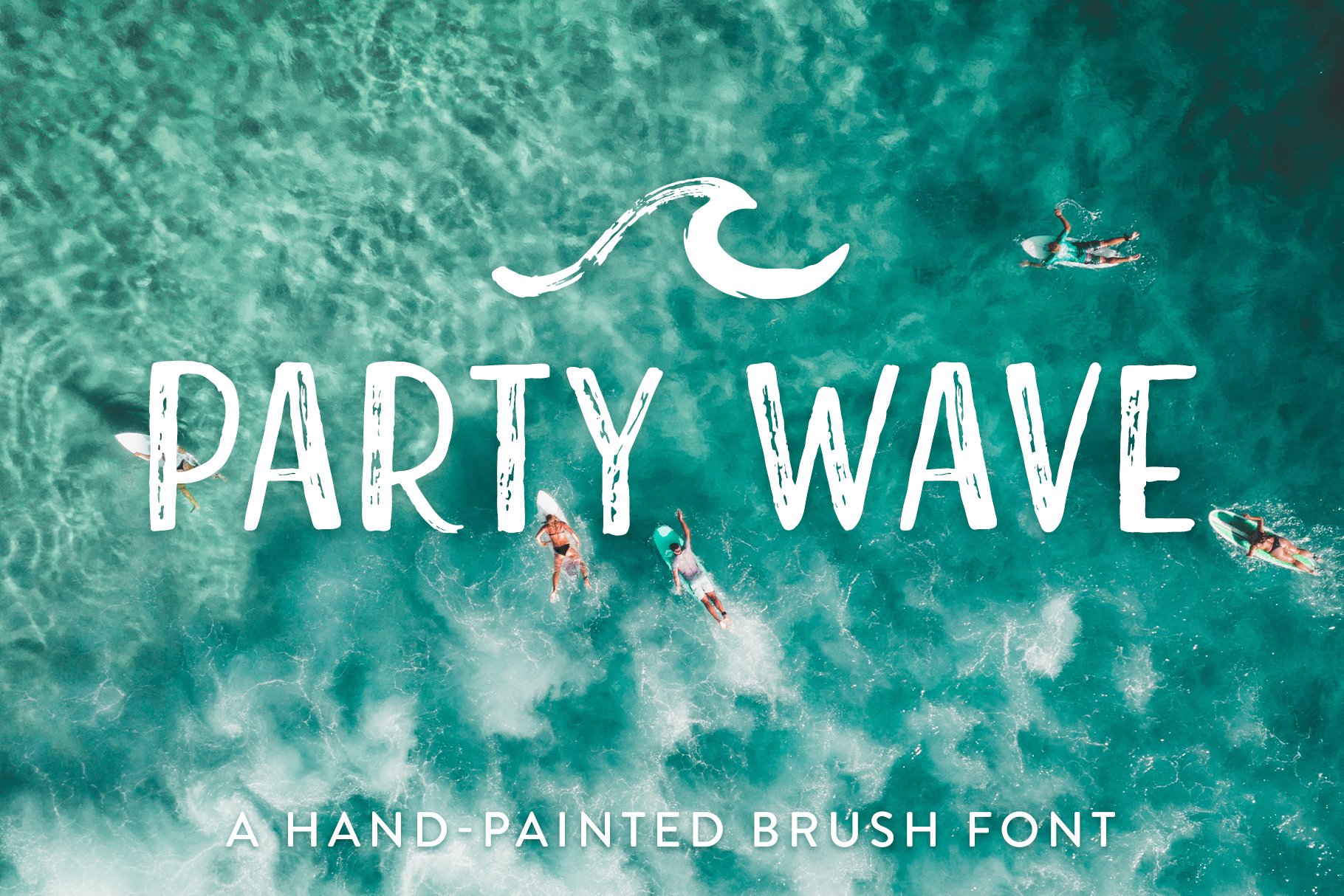 Party Wave | A Hand-Painted Font cover image.