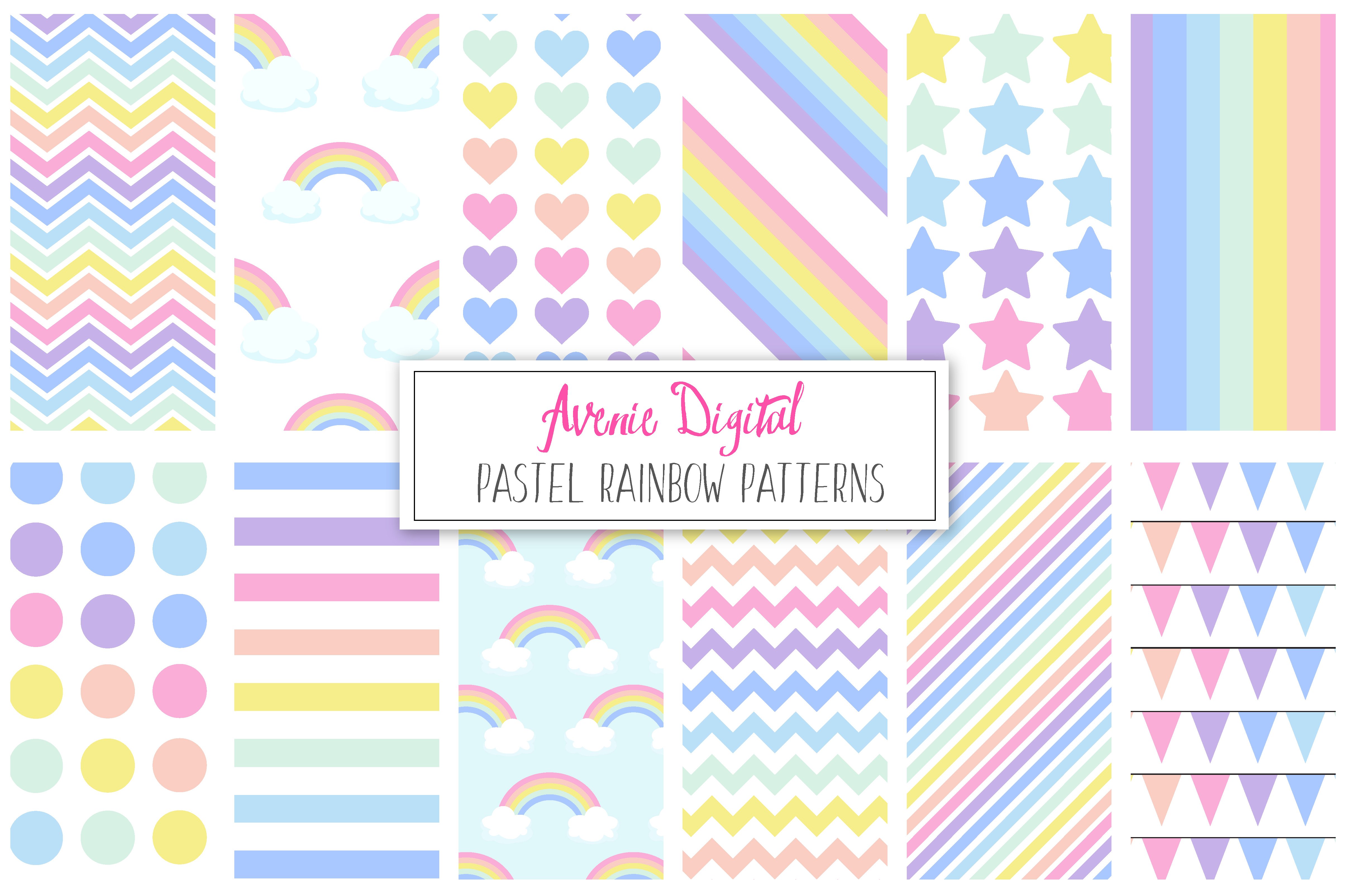 Pastel Rainbow Pattern + Paper cover image.