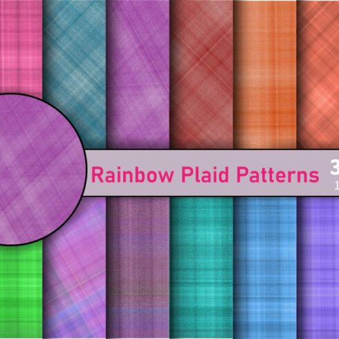 Rainbow Colorfull Plaid Patterns cover image.