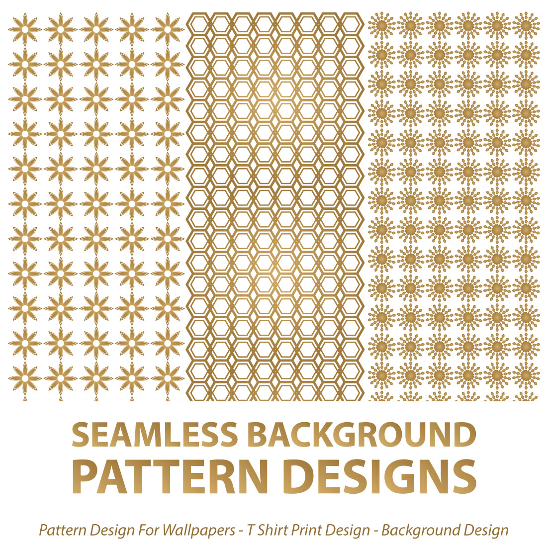 SEAMLESS BACKGROUND PATTERNS DESIGNS (PATTERN DESIGN FOR WALLPAPERS - T SHIRT PRINT DESIGN - BACKGROUND DESIGN) cover image.