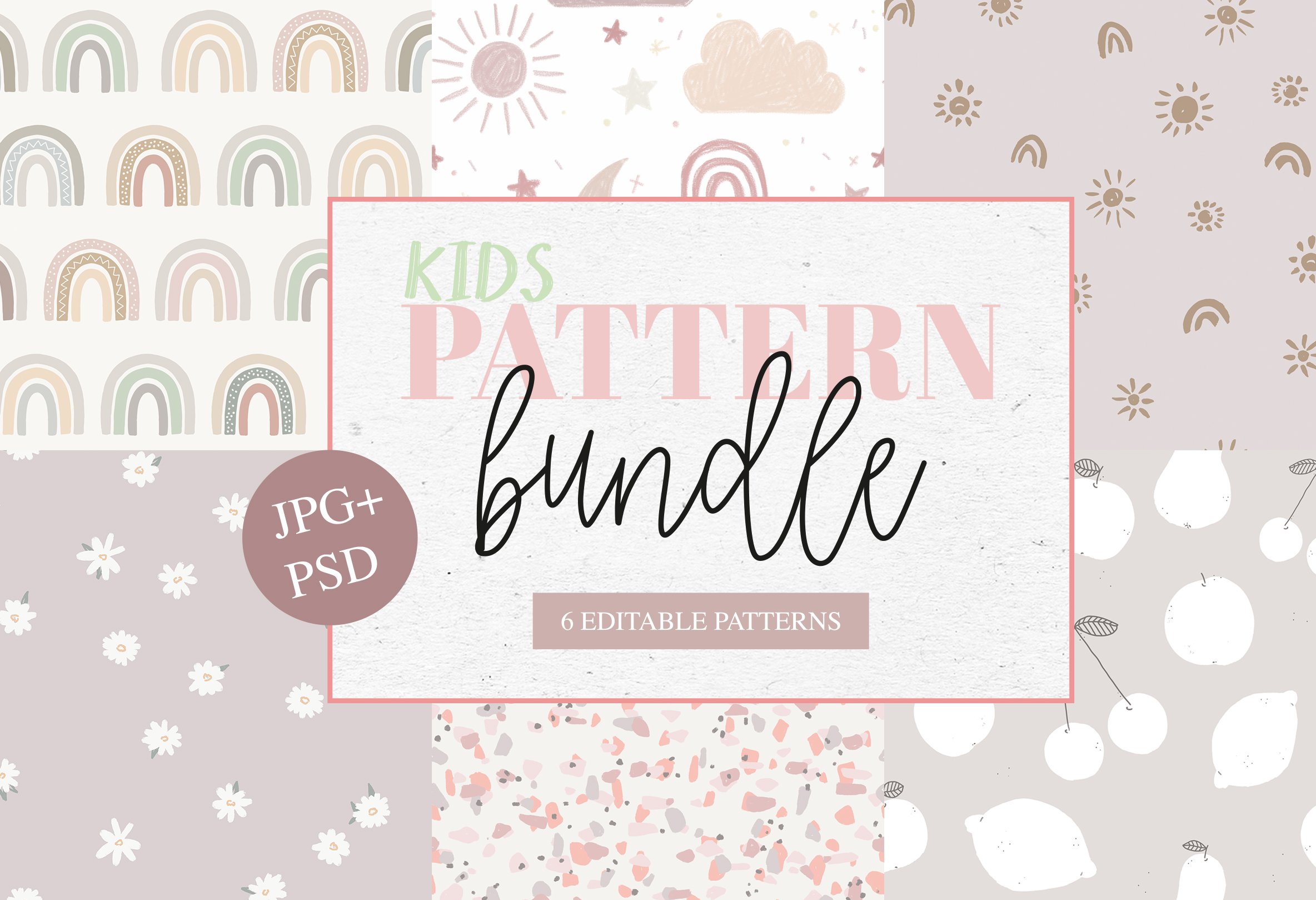 ALL IN PATTERN BUNDLE / JPG + PSD cover image.