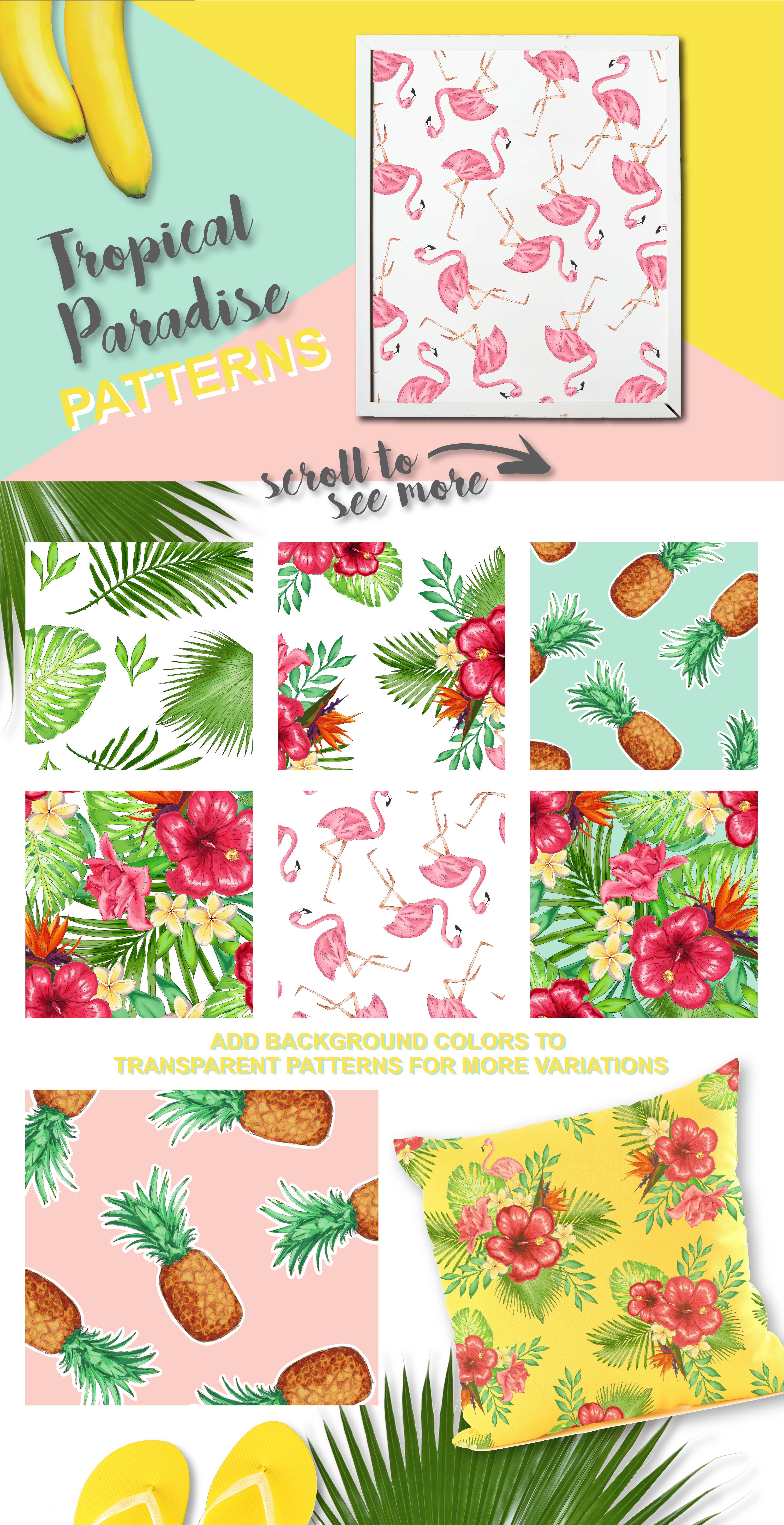 Tropical Paradise Graphic Set preview image.
