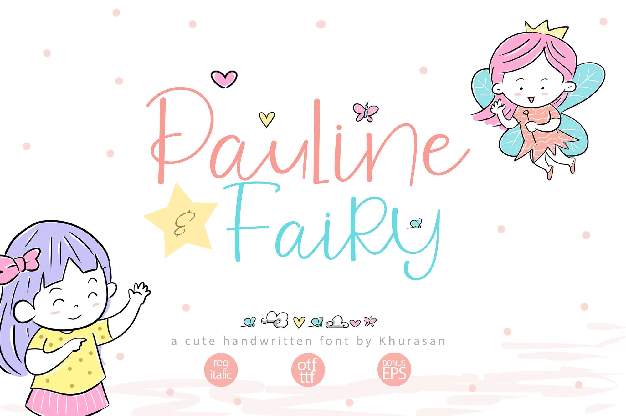 Pauline and Fairy Font cover image.
