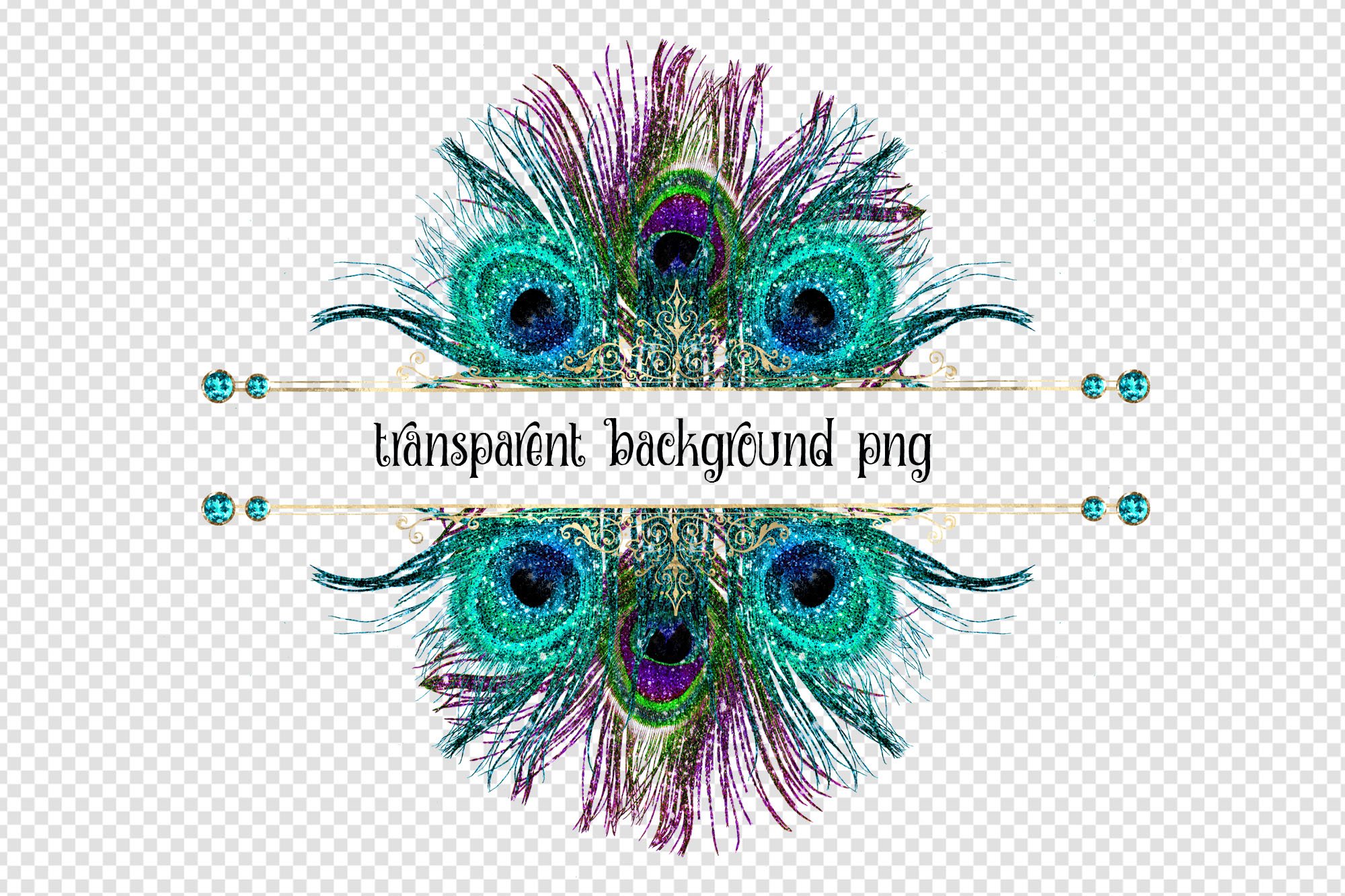 peacock frames clipart preview 3 189