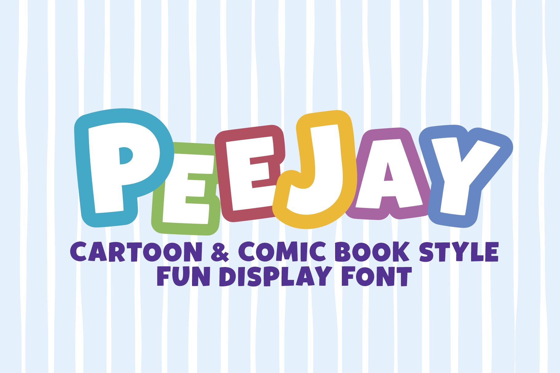 PEEJAY | Cartoon & Comic Book Font cover image.