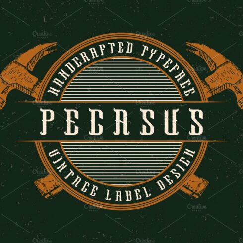 Pegasus label font cover image.