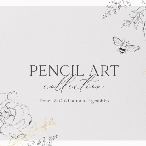 PENCIL ART- Floral line collection cover image.
