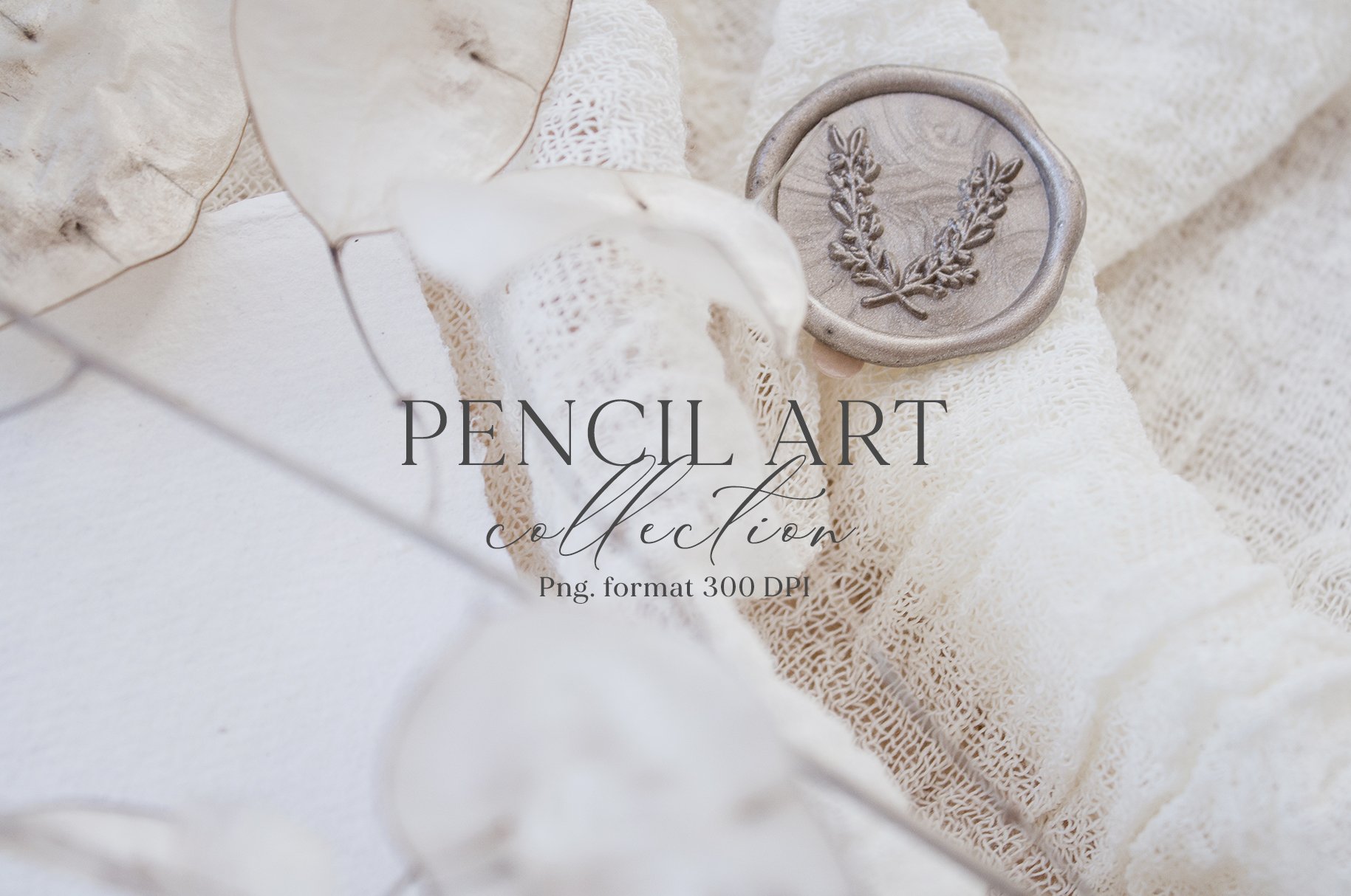 PENCIL ART- Floral line collection preview image.