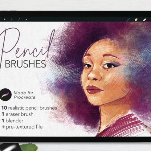 Ultimate Pencil Brushes • Procreate cover image.