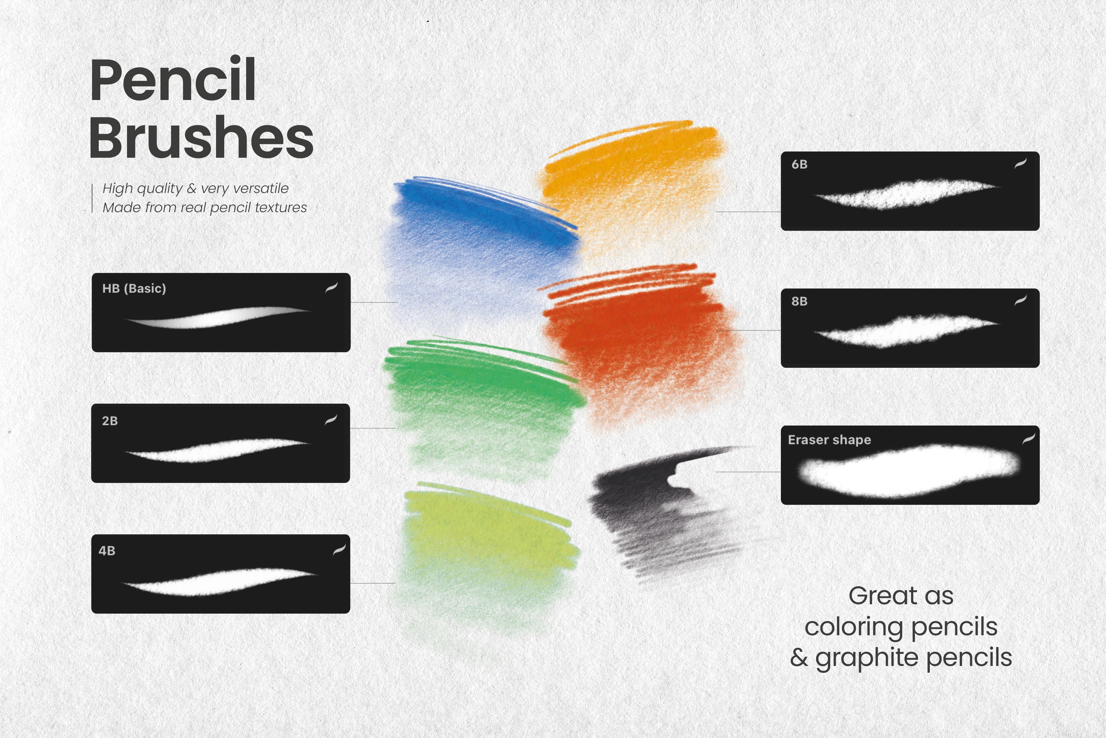 Ultimate Pencil Brushes • Procreate preview image.