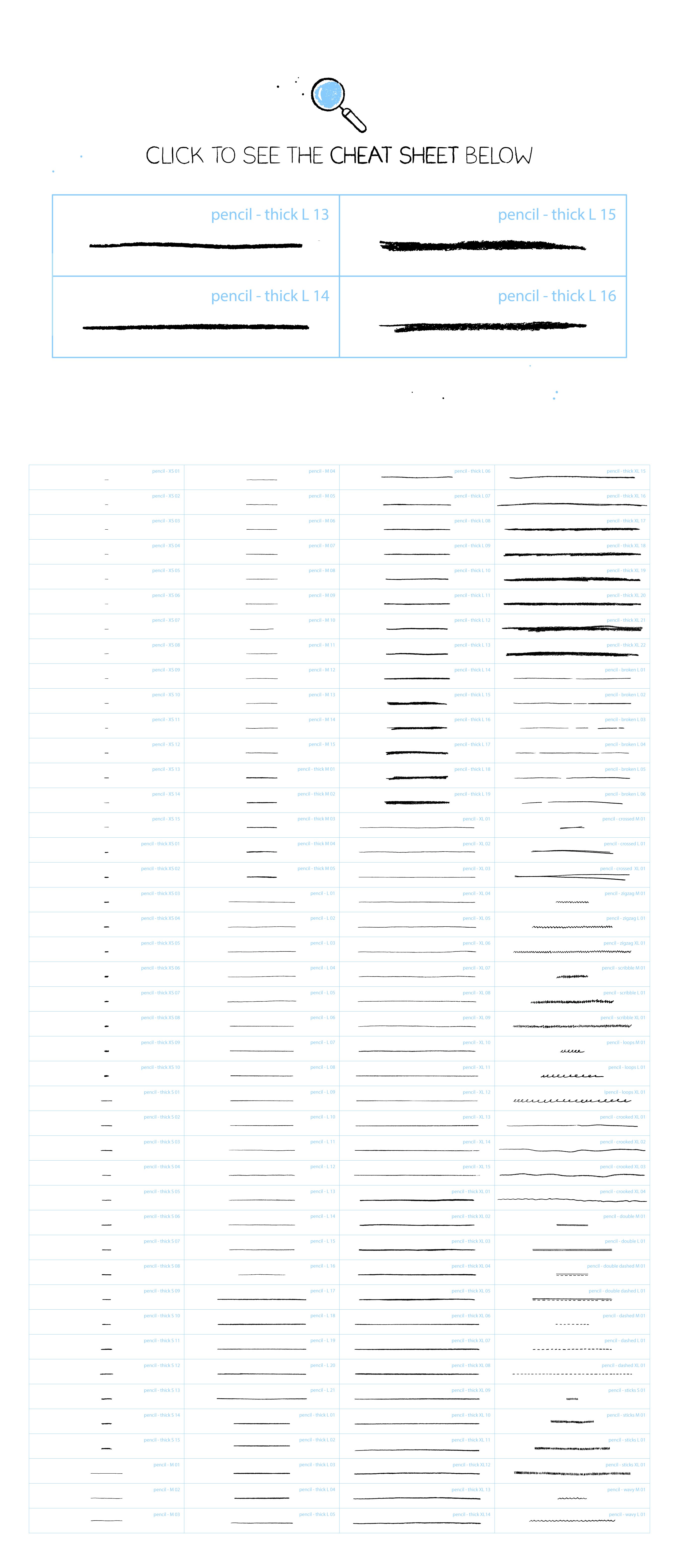 pencil brushes 02 cheat sheet 867