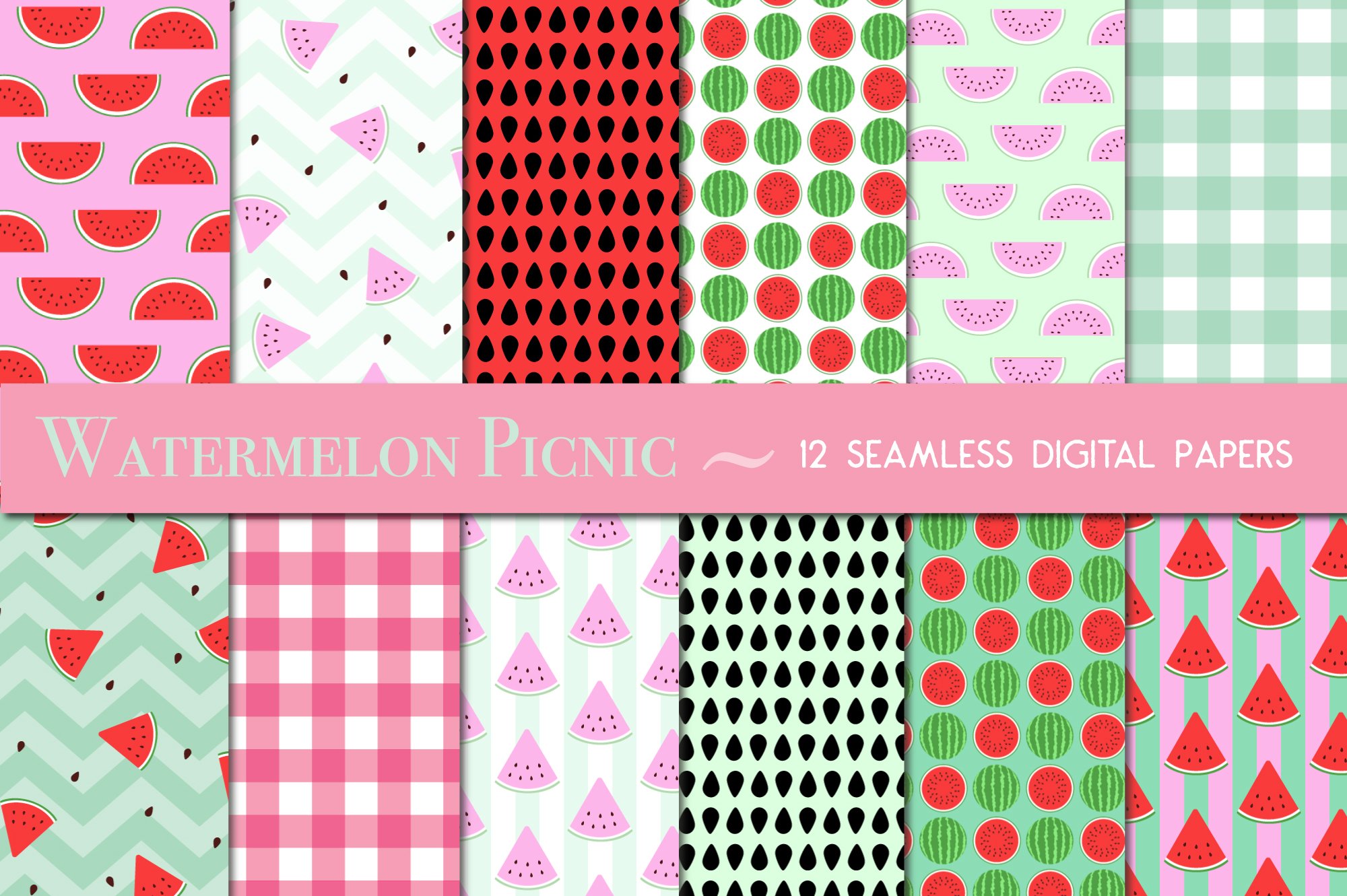 Watermelon Picnic Patterns cover image.