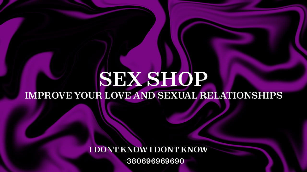 Poster for a sex shop with the words sex shop improve your love and sexual.