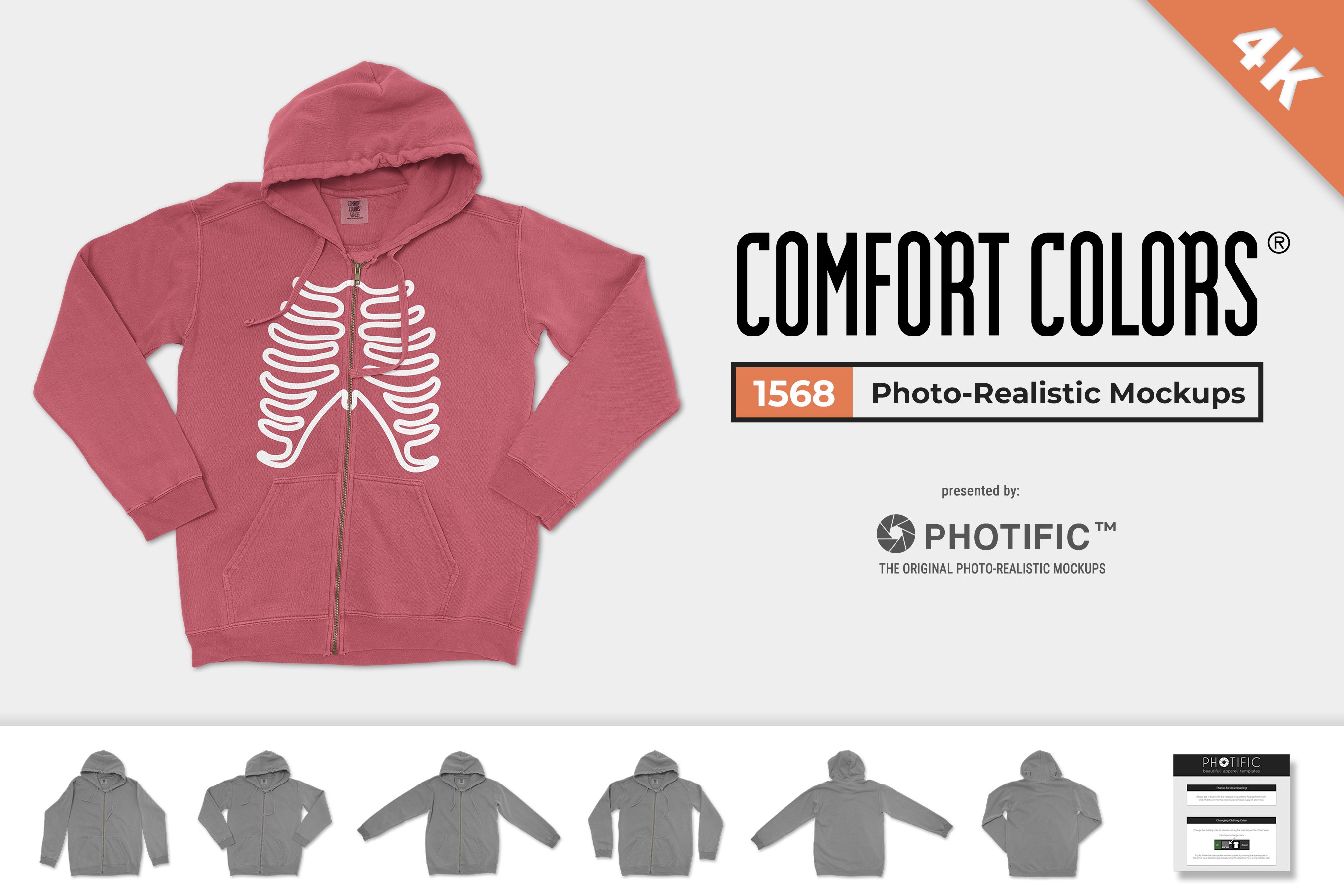 Comfort Colors 1568 Mockups cover image.