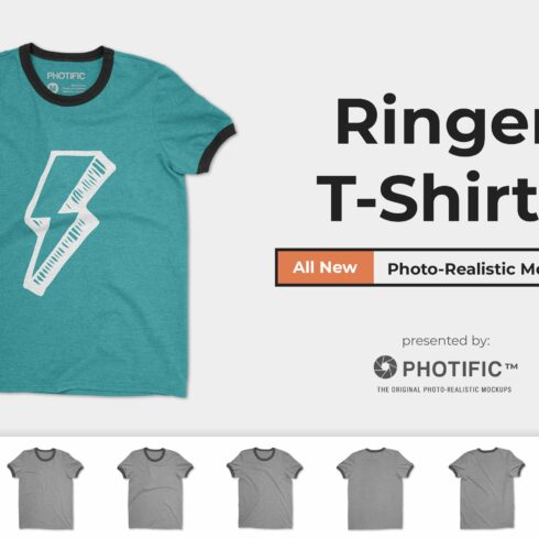 Ringer T-Shirt Mockups cover image.